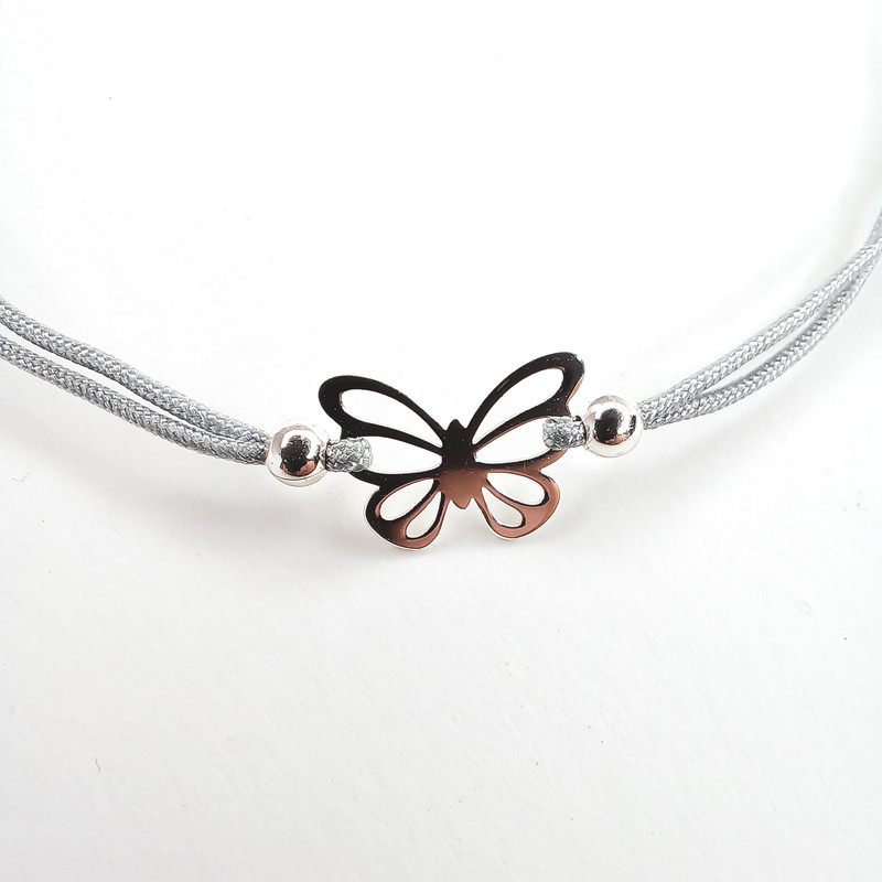 پابند نقره زنانه اکسسورایز مدل پروانه