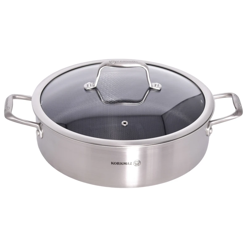 تابه استیل کرکماز طرح Altima کد 3875 سایز 28