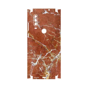 MAHOOT Red Marble-FullSkin Cover Sticker for Motorola One Action