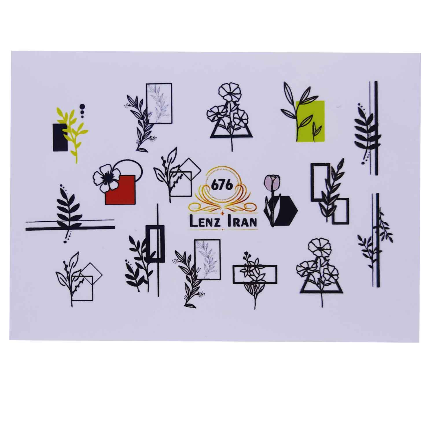 استیکر طراحی ناخن مدل brgh