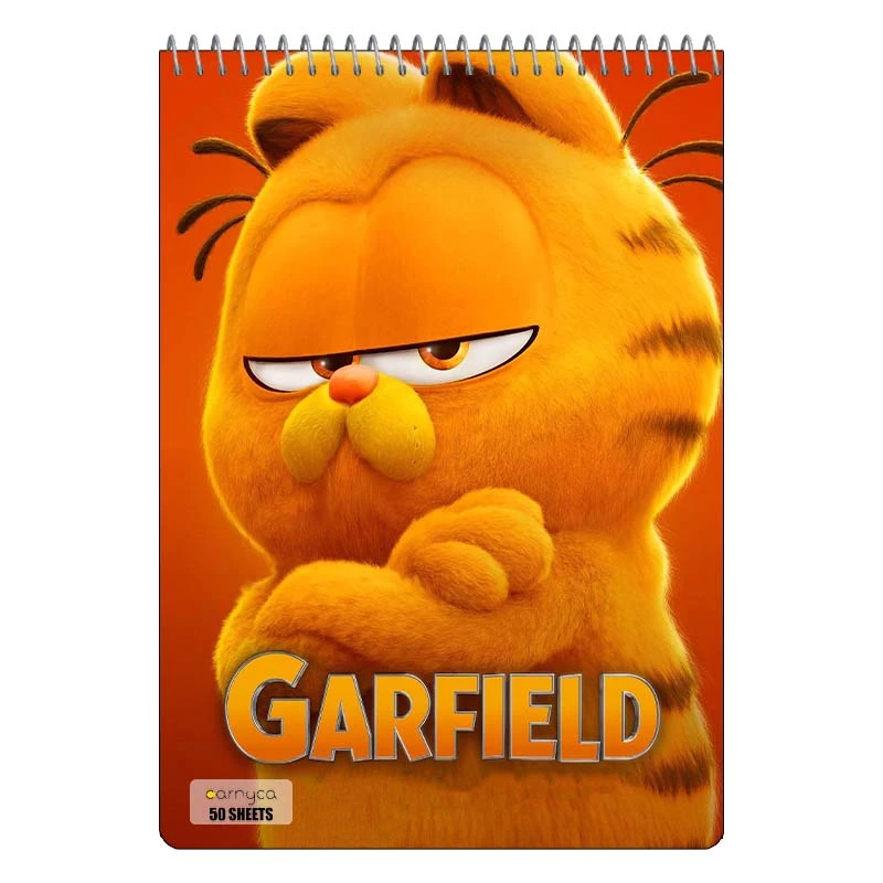 دفتر نقاشی 50 برگ سیمی کارنیکا طرح گارفیلد garfild کد 60423