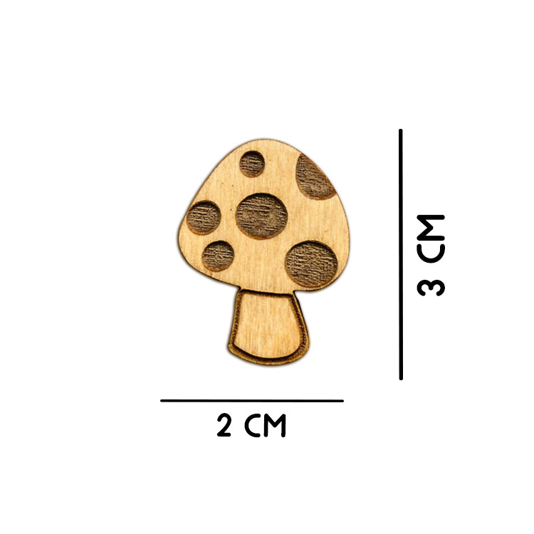 سنجاق سینه زنانه ماهوت طرح قارچ کد M-01