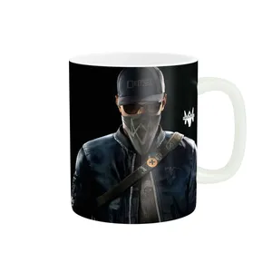 ماگ طرح بازی سگ های نگهبان Watch Dogs کد WatchDogs-09