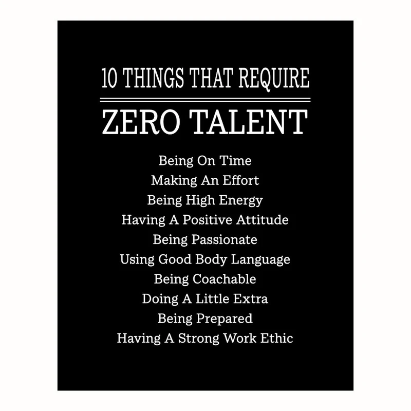 پوستر مدل 10 چیز که به هیچ استعدادی نیاز ندارند