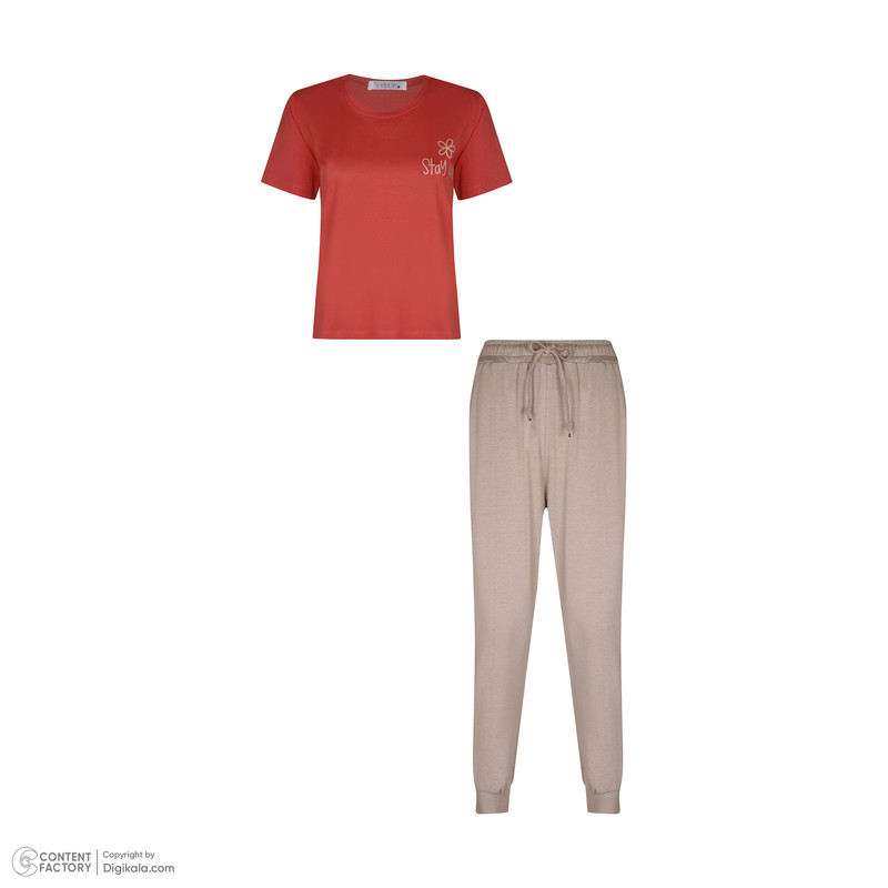 ست تی شرت آستین کوتاه و شلوار زنانه لوینت  مدل استلا