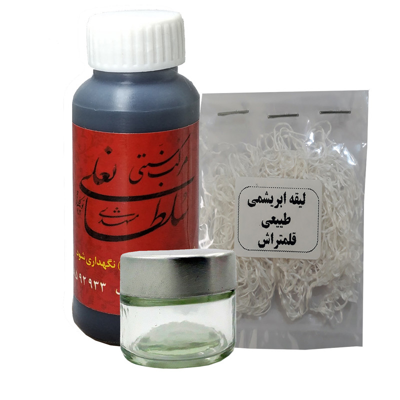 مرکب خوشنویسی سلطانعلی حجم 30 میلی لیتر به همراه دوات و لیقه