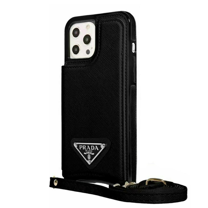 کاور پرادا مدل 360 مناسب برای گوشی موبایل اپل IPHONE 14 به همراه بند