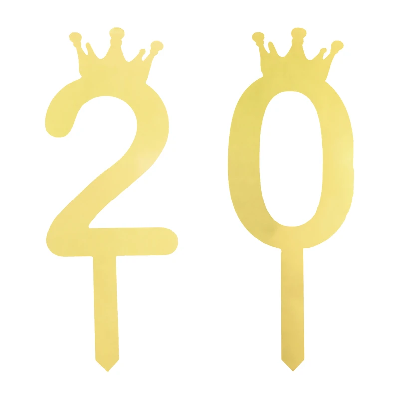 تاپر کیک هانستو مدل عدد 20 کد TPN20 مجموعه 2 عددی