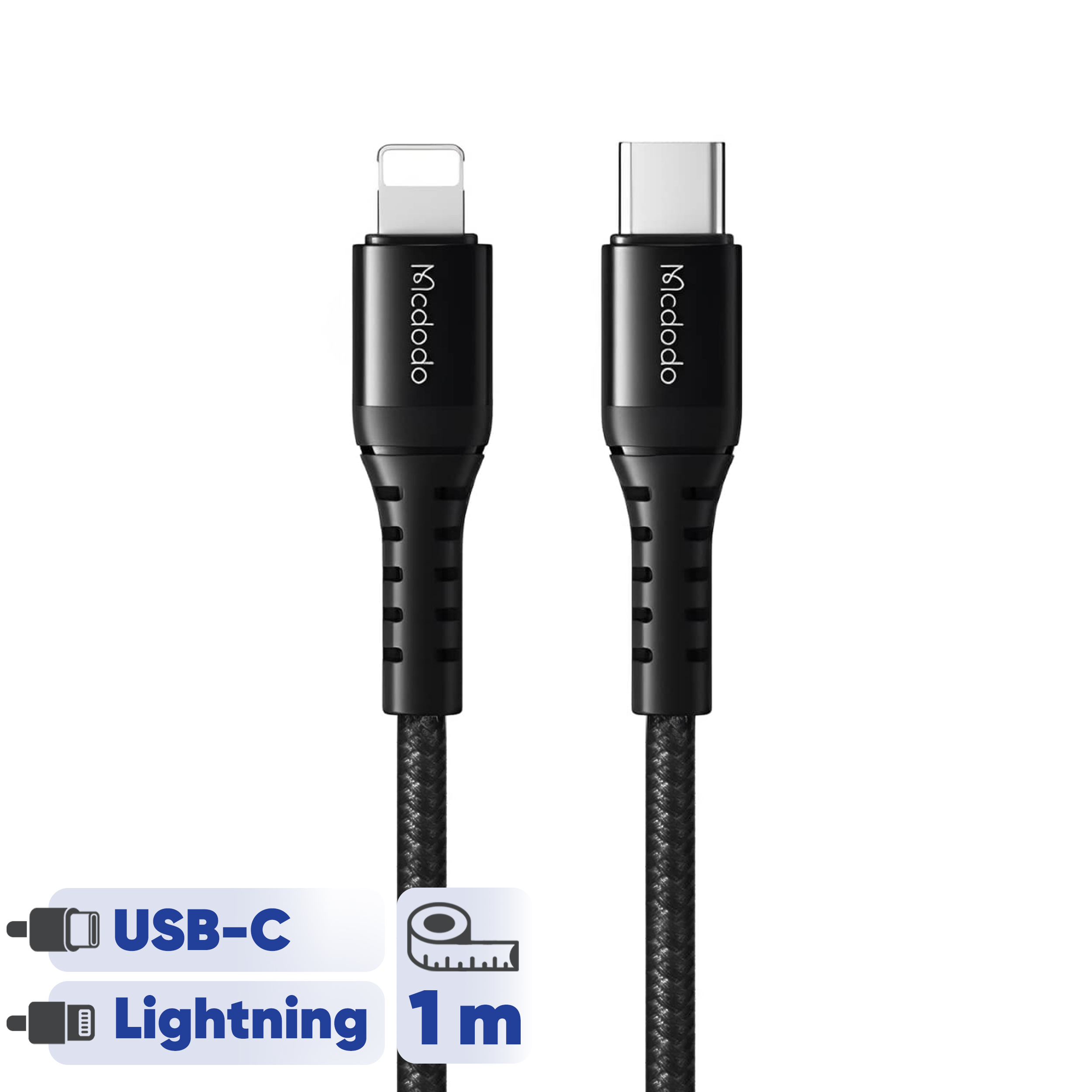 کابل تبدیل USB -C به لایتنینگ مک دودو مدل CA-563 طول 1 متر کابل تبدیل USB -C به لایتنینگ مک دودو مدل CA-563 طول 1 متر