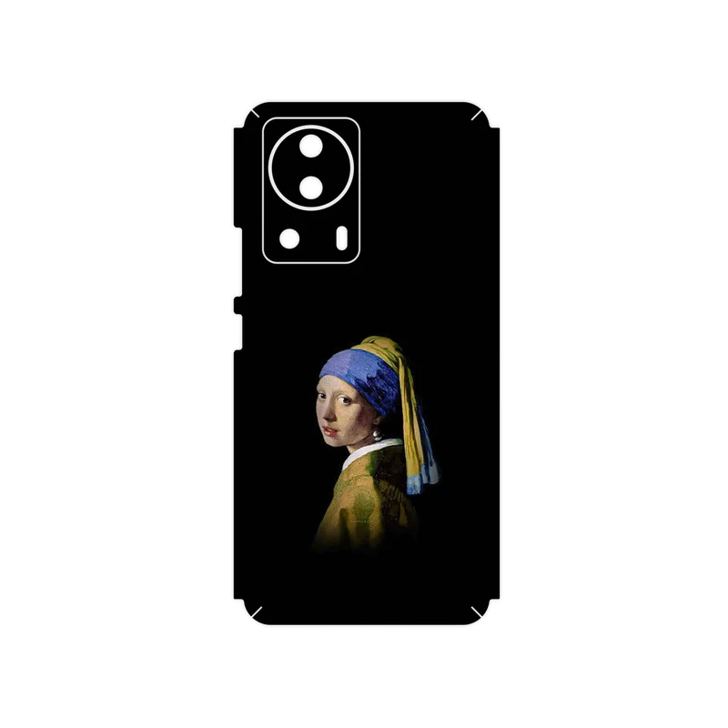 برچسب پوششی ماهوت مدل Girl with a Pearl Earring of Vermeer مناسب برای گوشی موبایل شیائومی 13 Lite