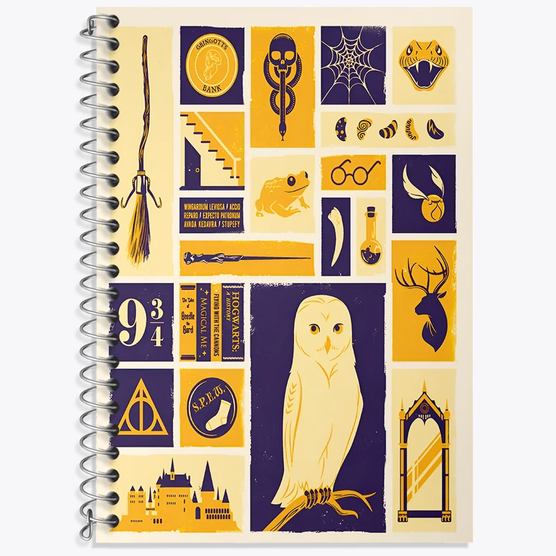 دفتر لغت 50 برگ خندالو طرح هری پاتر (Harry Potter) کد N3147