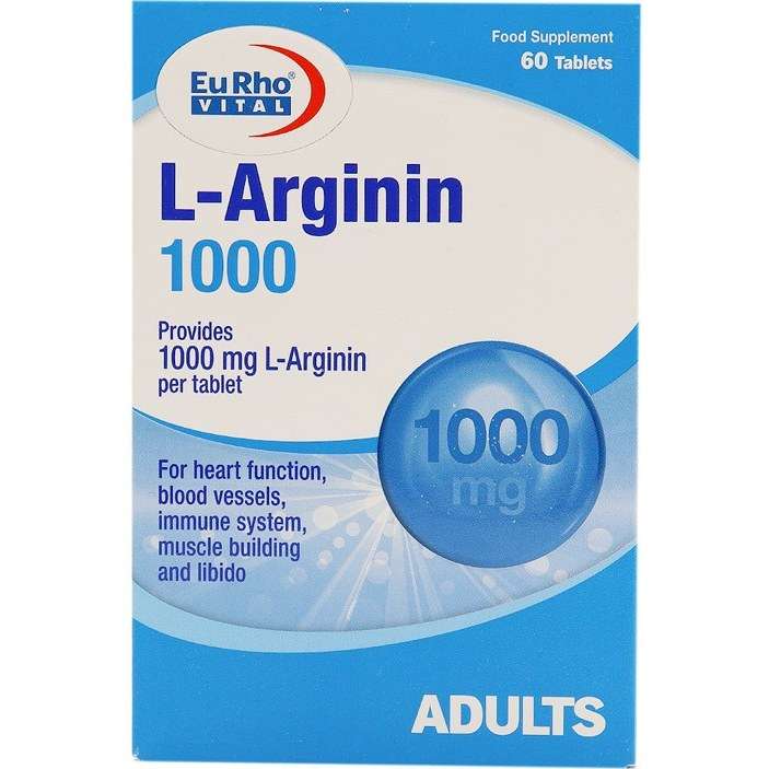 قرص آرژنین یوروویتال - 1000 میلی گرم بسته 60 عددی