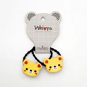 کش مو دخترانه مدل خرس کد KSH686 بسته 2 عددی