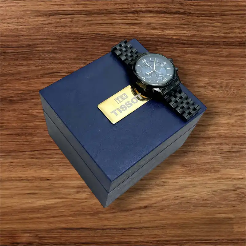 ساعت مچی عقربه‌ای مردانه مدل سه موتور فعال کرنوگراف کد TIS CH BK-BE