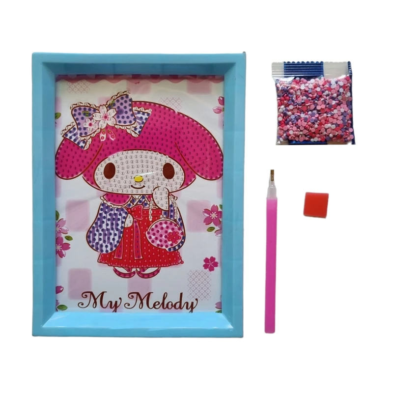 بازی آموزشی مدل ساخت تابلو نقاشی الماسی قاب دار طرح ملودی04