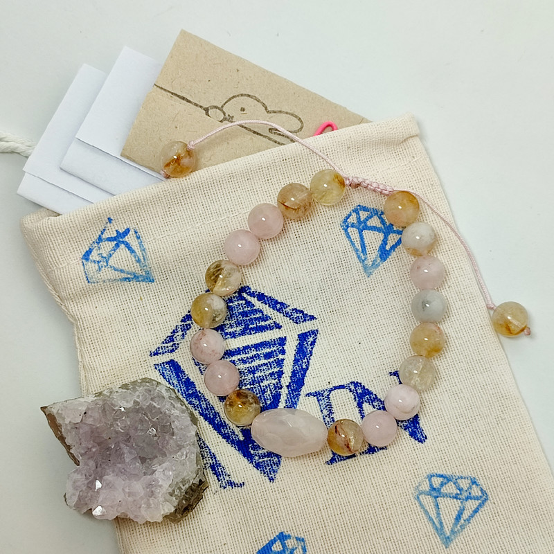 دستبند زنانه مدل کوارتز و سیترین طبیعی 324 دستبند زنانه مدل کوارتز و سیترین طبیعی 324