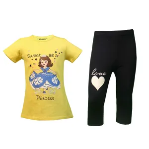 ست تی شرت و شلوارک دخترانه مدل سوفیا کد 13