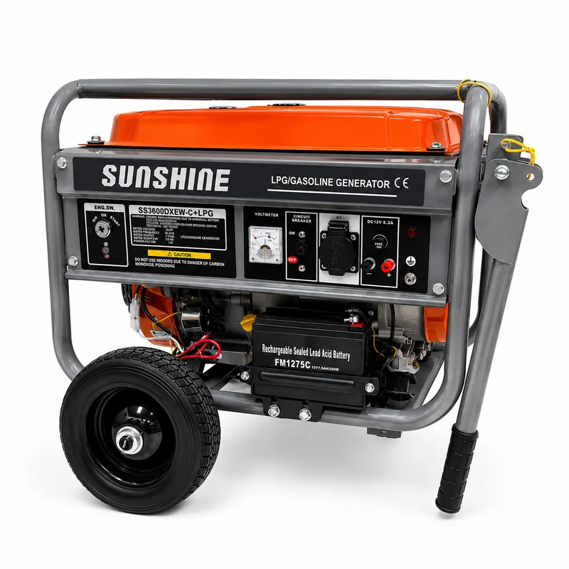 موتور برق گازسوز 6/5 اسب بخار سان شاین مدل ss3600+LPG