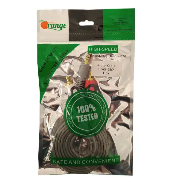 کابل تبدیل 1 به 2 3.5 میلی متری صدا ارنج مدل 221 طول 1.5 متر