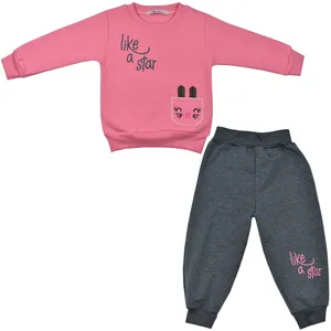 ست سویشرت و شلوار نوزادی نیروان مدل 2037 -1