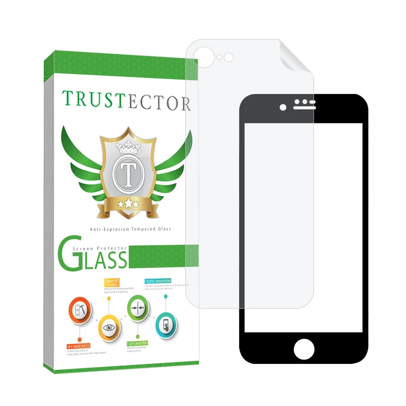 محافظ صفحه نمایش تراستکتور مدل FUNABKTR مناسب برای گوشی موبایل اپل iPhone 8 / 7 / SE 2020 / SE 2022 به همراه محافظ پشت گوشی