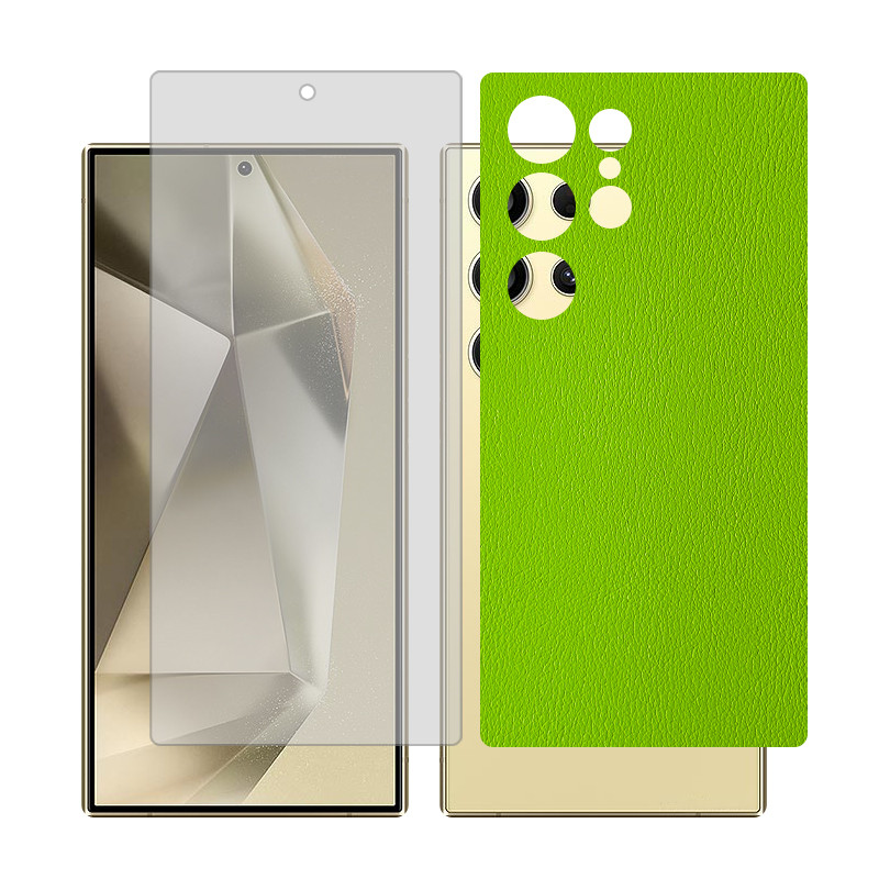 محافظ صفحه نمایش شفاف گلس مدل Together مناسب برای گوشی موبایل سامسونگ Galaxy S24 Ultra به همراه برچسب پوششی