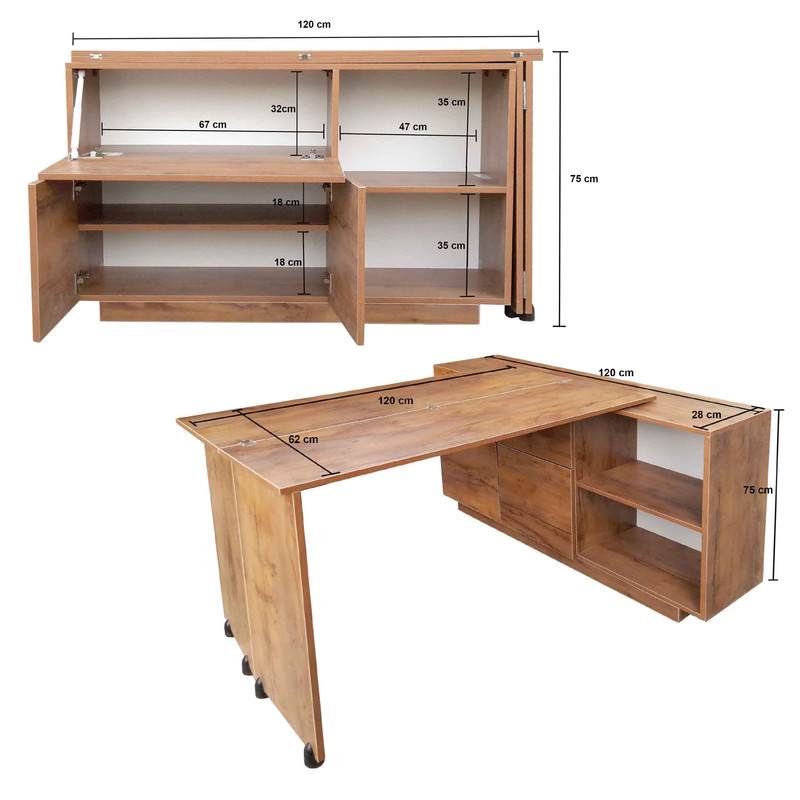 میز ناهارخوری تاشو مدل Owens 4 TC