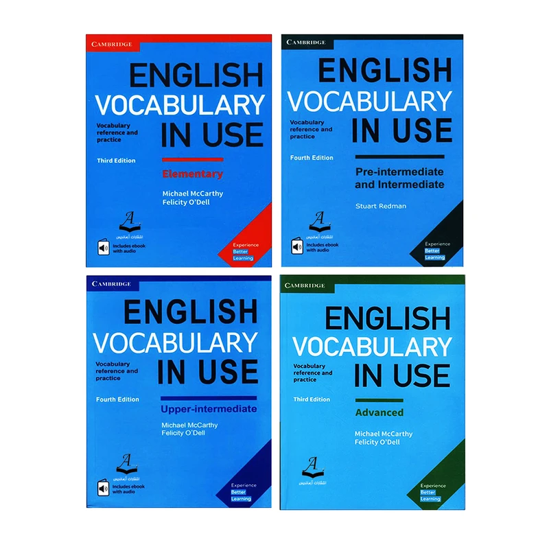 کتاب English Vocabulary in Use اثر Michael McCarthy And Felicity ODell انتشارات آرماندیس چهارجلدی