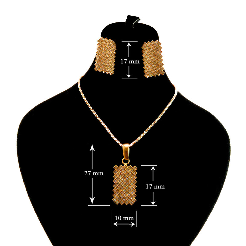 نیم ست نقره زنانه کد AV053-1