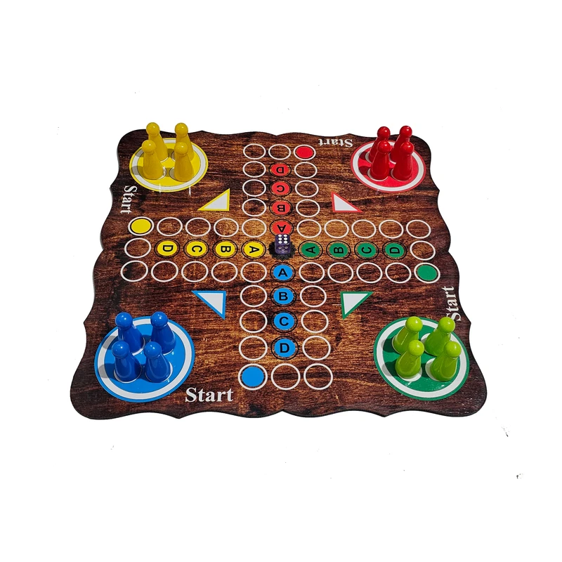 بازی فکری منچ و مارپله مدل نیکان طرح چوبی کد 3020