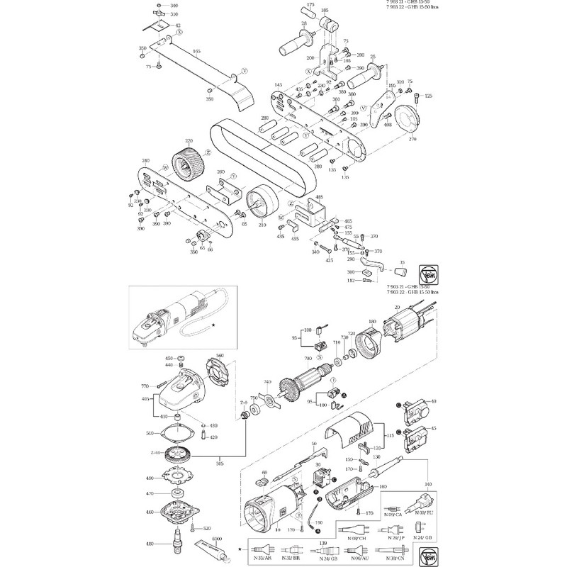دستگاه سنباده زن فاین مدل GRIT GHB 15-50 Inox