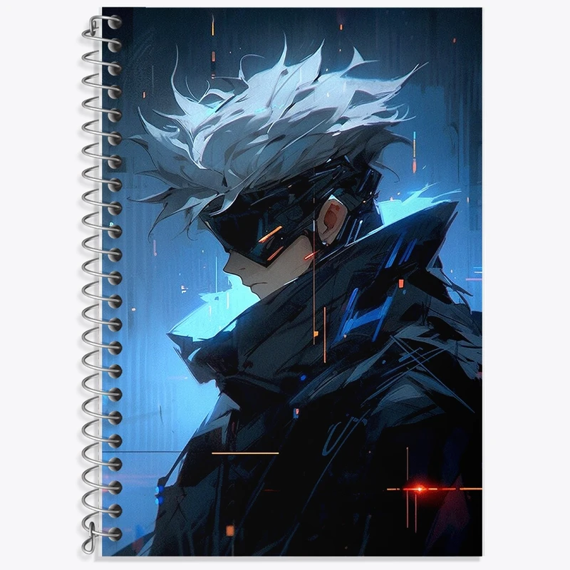 دفتر لغت 50 برگ خندالو طرح گوجو ساتورو انیمه جوجوتسو کایزن کد F747