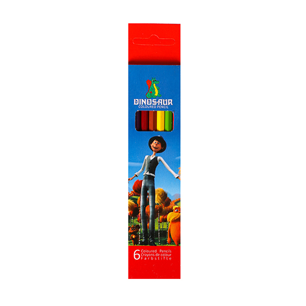 مدادرنگی 6 رنگ دایناسور طرح مرد کد dm-2