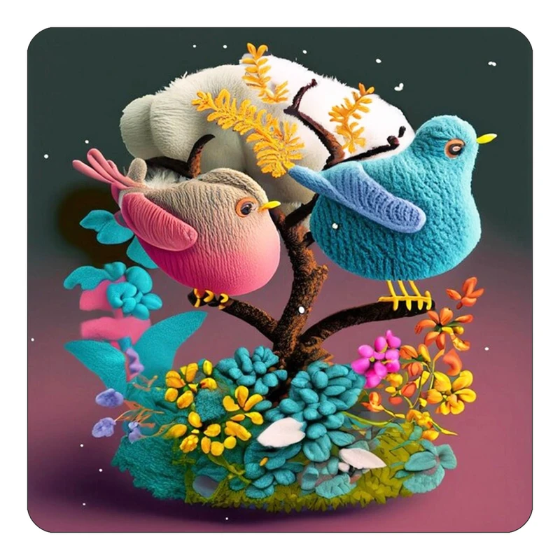 مگنت کاکتی طرح حیوانات رنگی مدل mp27093