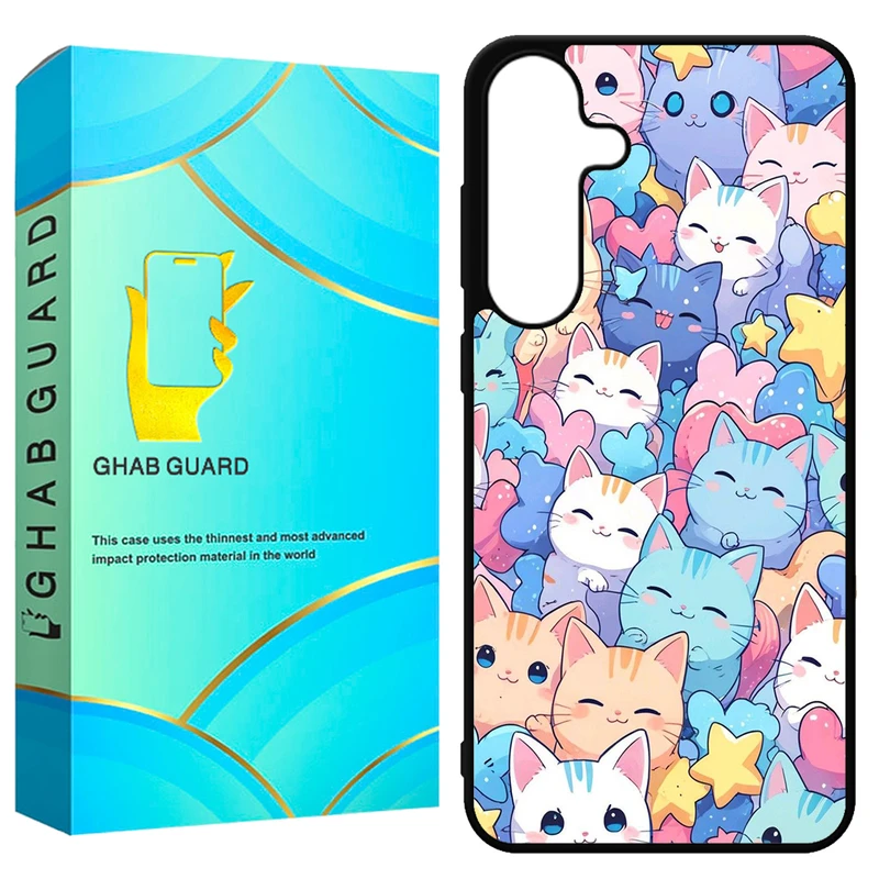 کاور قاب گارد طرح گربه مدل GCHPS24 مناسب برای گوشی موبایل سامسونگ Galaxy S24