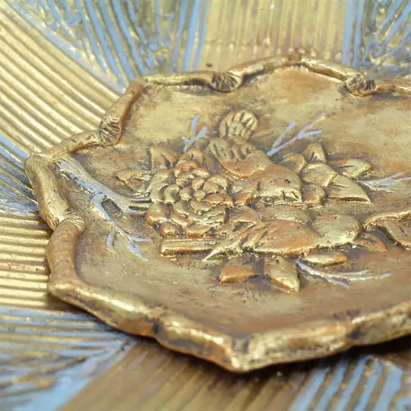 بشقاب دیوارکوب سفالی طرح پرنده مجموعه 2 عددی