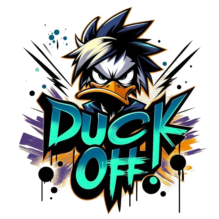 استیکر پارچه و لباس پاد آفرین مدل اردک کد 1694