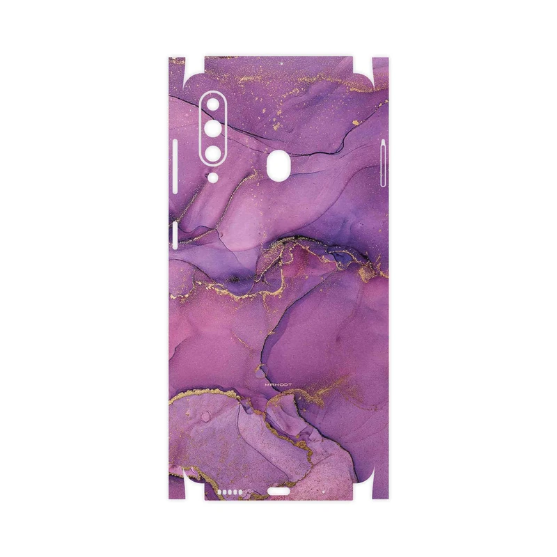 برچسب پوششی ماهوت مدل Purple Marble-FullSkin مناسب برای گوشی موبایل سامسونگ Galaxy A60