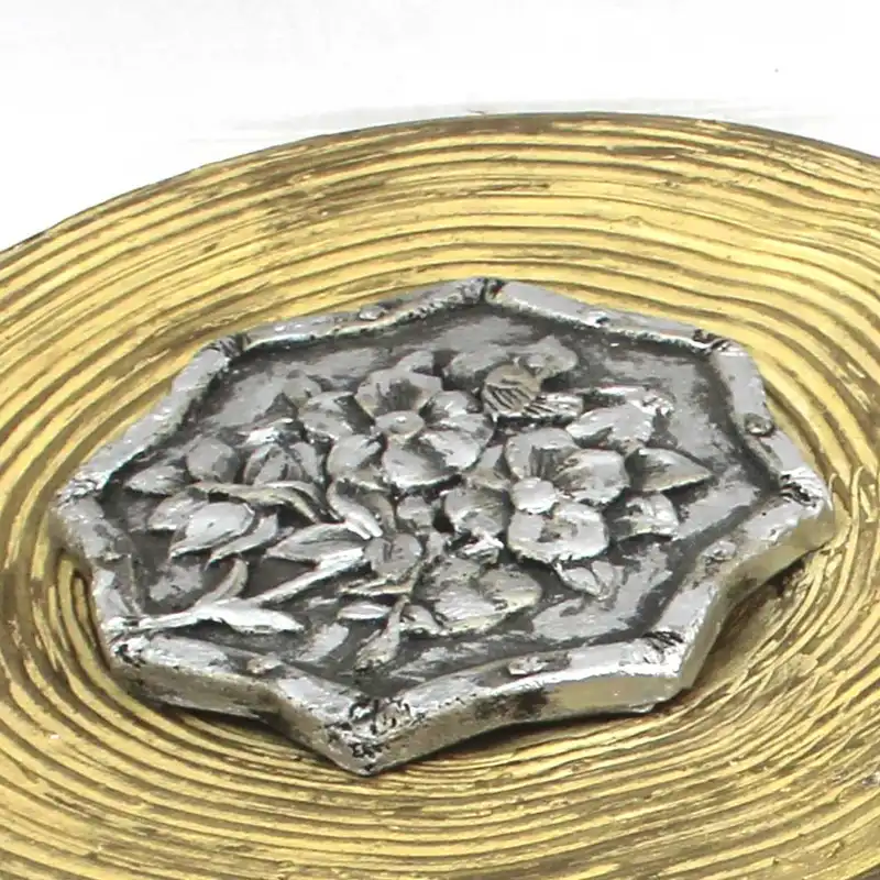 بشقاب دیوارکوب سفالی طرح پرنده کد 26-26 مجموعه 2 عددی