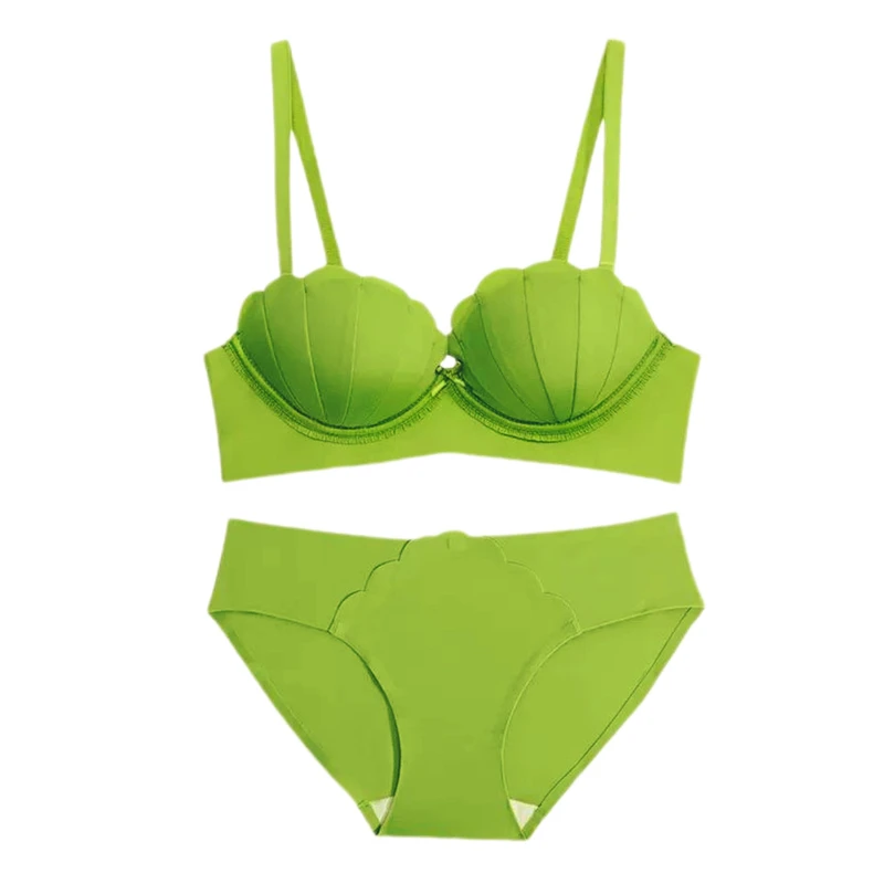 ست شورت و سوتین زنانه مدل لیزری صدفی فول جک