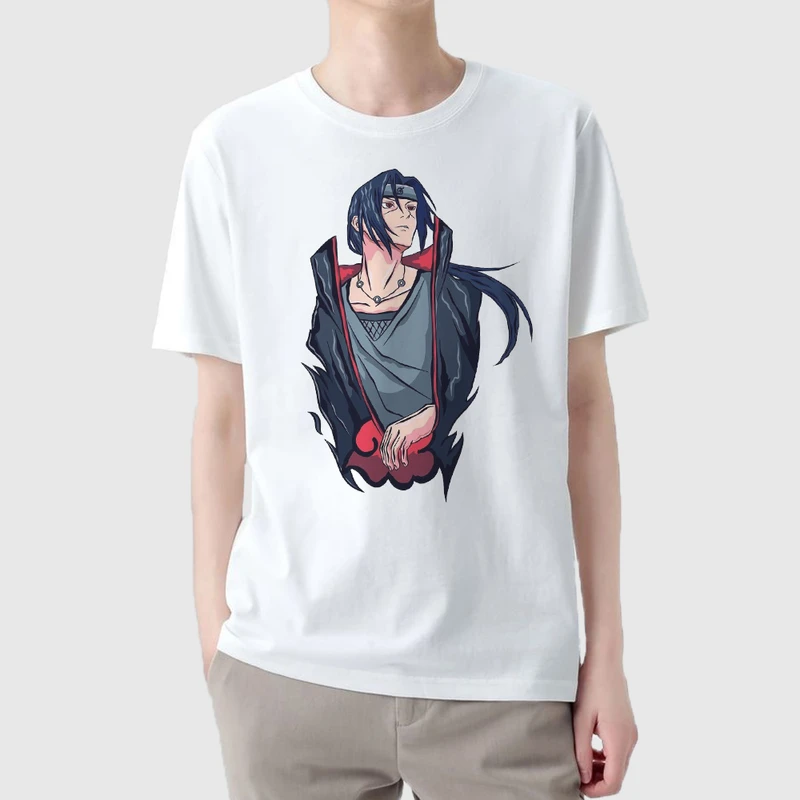 تی شرت آستین کوتاه مردانه مدل انیمه ناراتو شخصیت ایتاچی anm494