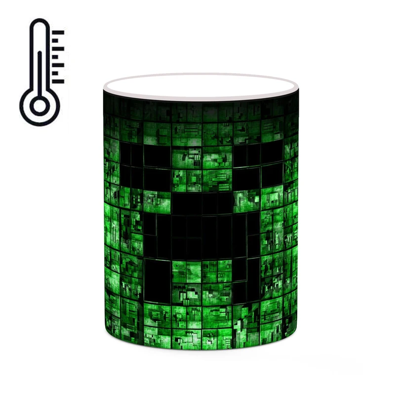 ماگ حرارتی کاکتی طرح ماینکرافت minecraft مدل mgh41505