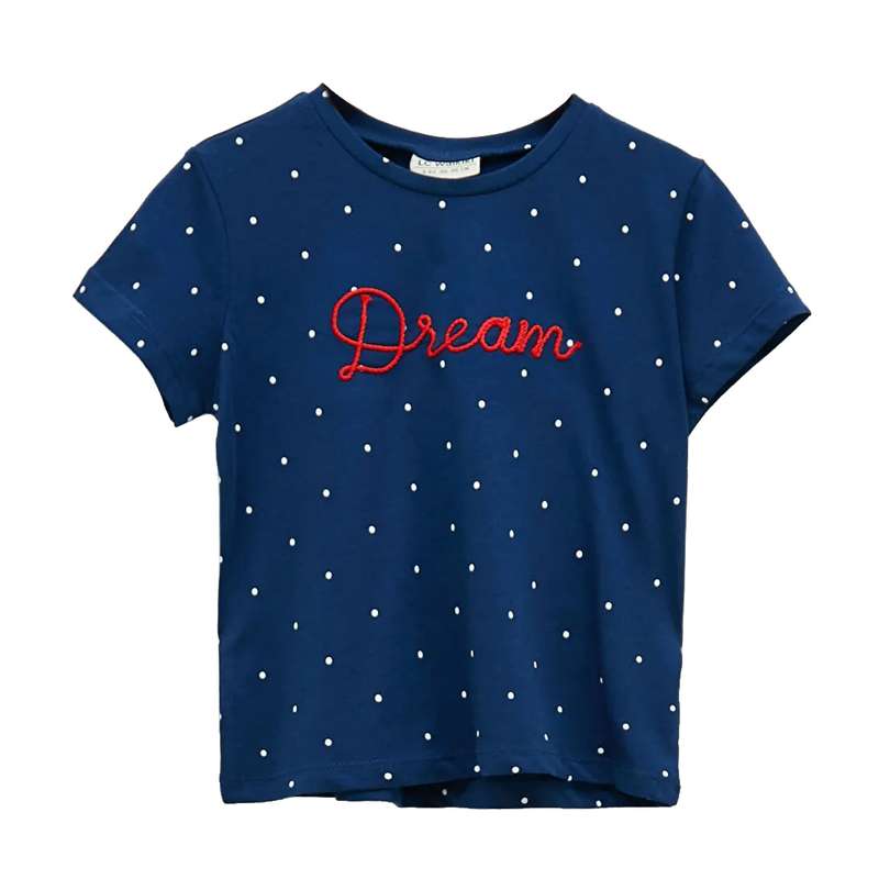 تی شرت آستین کوتاه دخترانه ال سی وایکیکی مدل s1j953z