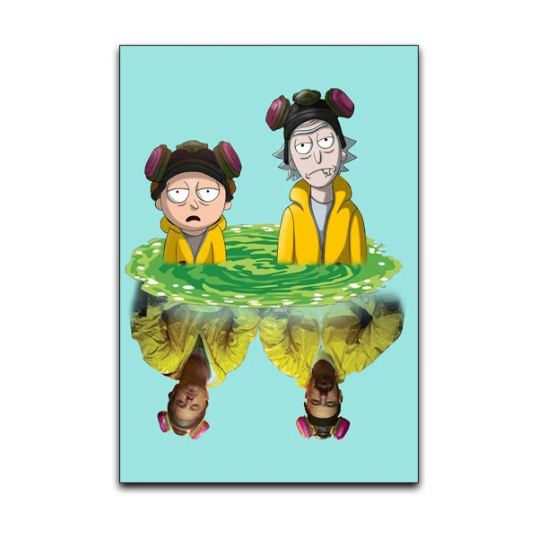 تابلو شاسی گوفی مدل انیمیشن ریک و مورتی طرح Rick and Morty کد BB58