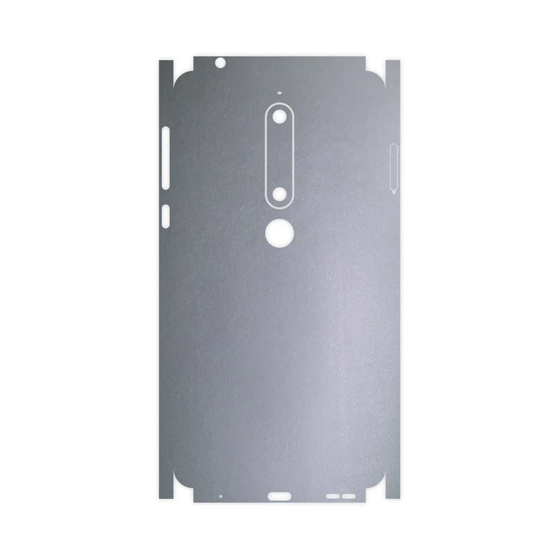 برچسب پوششی ماهوت مدل Matte-Silver-FullSkin مناسب برای گوشی موبایل نوکیا 6.1