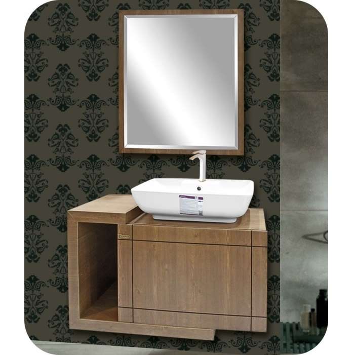 ست کابینت روشویی کاسپبن مدل دالاس به همراه آینه و باکس