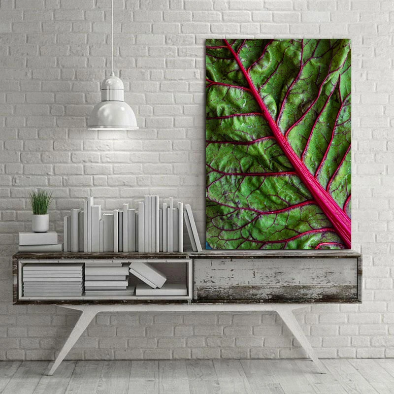 تابلو شاسی طرح برگ سبز مدل ماکرو کد A511