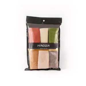 دستمال نظافت خانه و آشپزخانه میکروفایبر مدل هائودا بسته 6 عددی