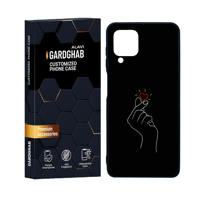 کاور گارد قاب علوی مدل دورژله ای عاشقانه مناسب برای گوشی موبایل سامسونگ Galaxy F22