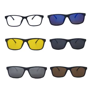 فریم عینک طبی پنتوس (Pantos) مدل TR 2292 A مناسب برای صورت بیضی، قلب، گرد، لوزی، مثلث، مربع، مستطیل به همراه کاور آفتابی مجموعه 6 عددی